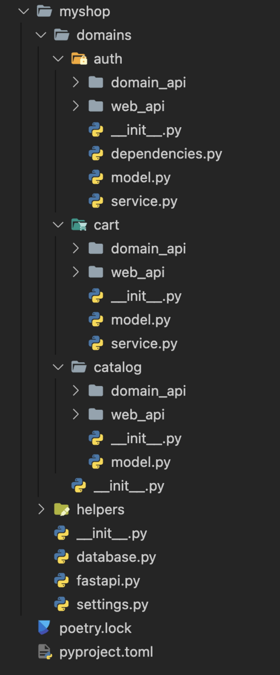 FastAPI DDD Projektstruktur 