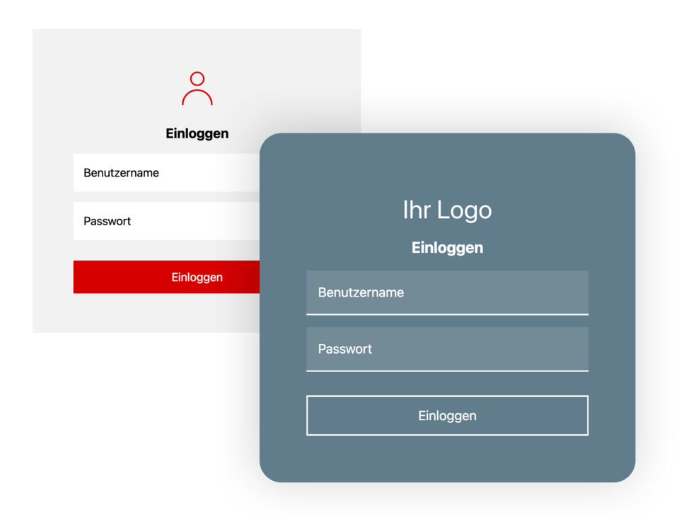 Angepasste Loginseite